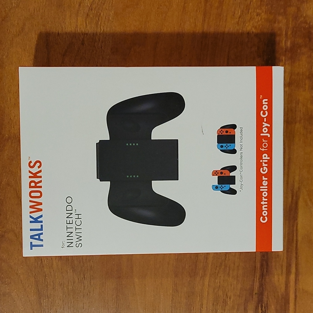 TalkWorks Nintendo Switch Controller Grip for Joy-Con Ergonomic  Black  NEW